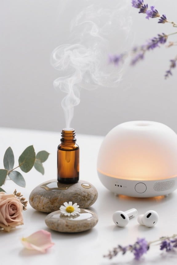 calming scents and soothing music